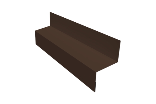 Отлив межэтажный 35 0,5 PurLite Matt RAL 8017 шоколад (3м)