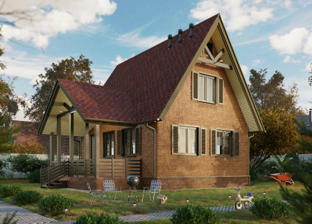 Ламинированная черепица Серия Dragon Standard, красный Ламинированная черепица Серия Dragon Standard, красный