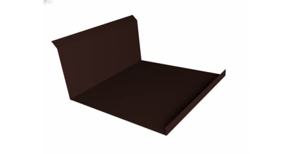 Планка примыкания нижняя GRAND LINE 122х260х2000 мм 0,5 мм Satin с пленкой RAL 8017
