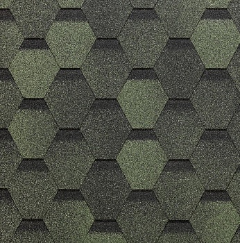 Мягкая кровля Docke Basic Шестигранник Зеленый (1 кв.м) Мягкая кровля Docke Basic Шестигранник Зеленый (1 кв.м)