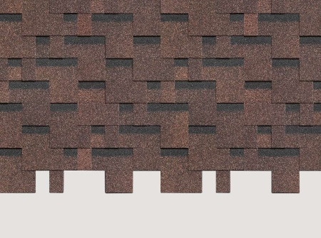 Гибкая черепица Standard, Тетрис, Коричневый Гибкая черепица Standard, Тетрис, Коричневый