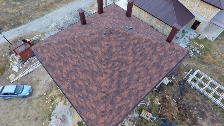 Гибкая черепица Lux, Саппоро, Кофе Гибкая черепица Lux, Саппоро, Кофе