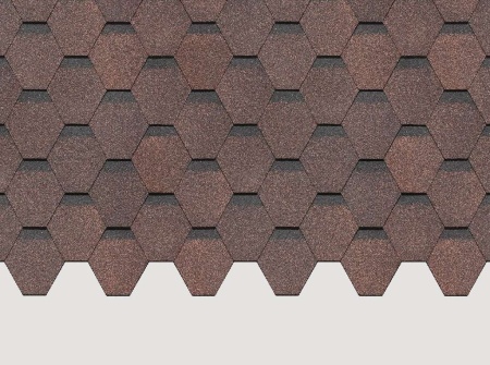 Гибкая черепица Standard, Сота, Коричневый Гибкая черепица Standard, Сота, Коричневый