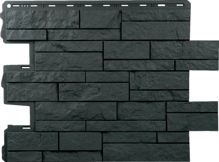 Фасадная панель Шотландия ЭКО, цвет Графит