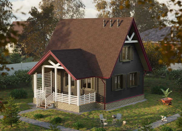 Гибкая черепица Lux, Саппоро, Зрелый каштан