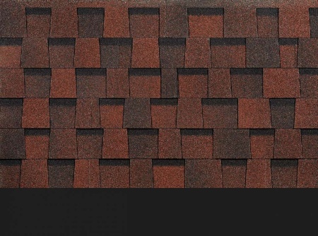 Ламинированная черепица Серия Dragon Standard, красный Ламинированная черепица Серия Dragon Standard, красный