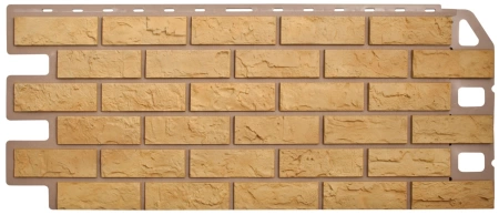 Фасадная панель Кирпич, цвет Желтый