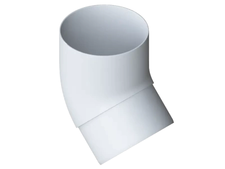Колено трубы 45°, ПВХ, серия Элит, цвет Белый