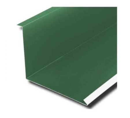 Планка примыкания нижняя GRAND LINE 122х260х2000 мм 0,5 мм Satin с пленкой RAL 6005