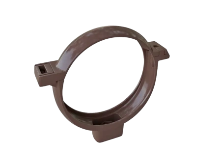 Хомут трубы, ПВХ, серия Элит, цвет Коричневый