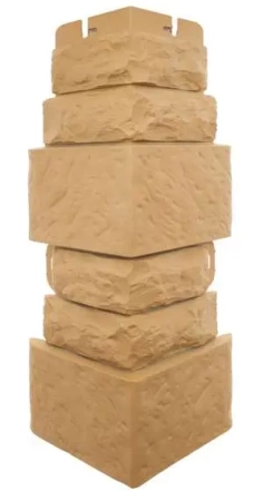 Наружный угол Фасадная Плитка, цвет Златолит