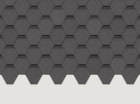 Гибкая черепица Standard, Сота, Серый Гибкая черепица Standard, Сота, Серый