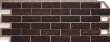 Фасадная панель Кирпич, цвет Жжёный Фасадная панель Кирпич, цвет Жжёный