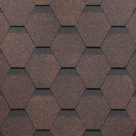 Окисленная (антрацит) Мягкая кровля Docke Europa Карат Коричневый (1 кв.м)