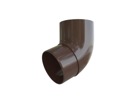 Колено трубы 67°, ПВХ, серия Элит, цвет Коричневый