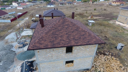 Гибкая черепица Lux, Саппоро, Кофе Гибкая черепица Lux, Саппоро, Кофе