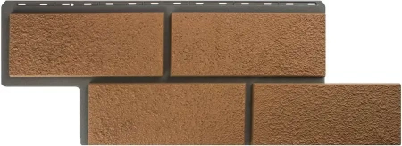 Фасадная панель Камень Неаполитанский, цвет Персиковый