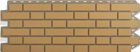 Фасадная панель Кирпич Клинкерный, цвет Бежевый Фасадная панель Кирпич Клинкерный, цвет Бежевый
