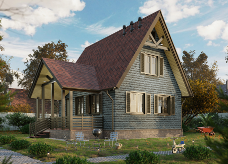 Гибкая черепица Europa, Карат, Красный Гибкая черепица Europa, Карат, Красный