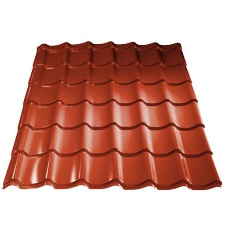 Металлочерепица GRAND LINE Classic 0,45 мм PE RAL 8004