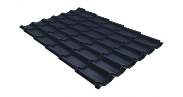 Металлочерепица GRAND LINE Классик 1180 0,5 Satin RAL 7024