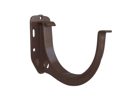 Кронштейн жёлоба, ПВХ, серия Элит, цвет Коричневый