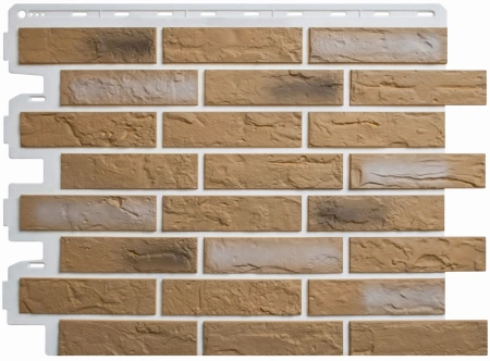 Фасадная панель Кирпич Рижский, цвет 03 Фасадная панель Кирпич Рижский, цвет 03