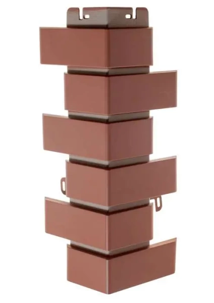 Наружный угол Кирпич Клинкерный, цвет Жжёный, 450 x 160 x 31 мм