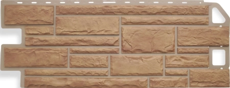 Фасадная панель Камень, цвет Бежевый