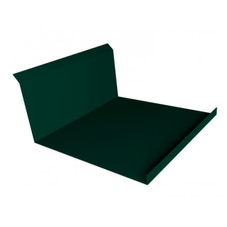 Планка примыкания нижняя Grand Line 122х260х2000 0,5 Quarzit с пленкой RAL 6005