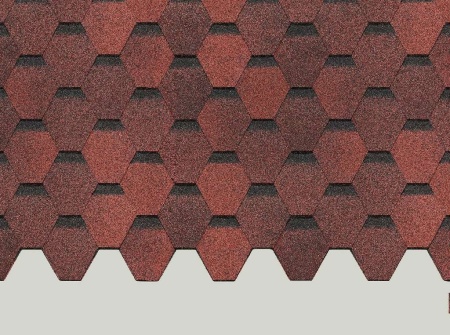 Гибкая черепица Europa, Карат, Красный Гибкая черепица Europa, Карат, Красный