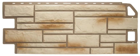 Фасадная панель Камень, цвет Ракушечник