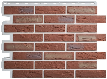 Фасадная панель Кирпич Рижский, цвет 02 Фасадная панель Кирпич Рижский, цвет 02