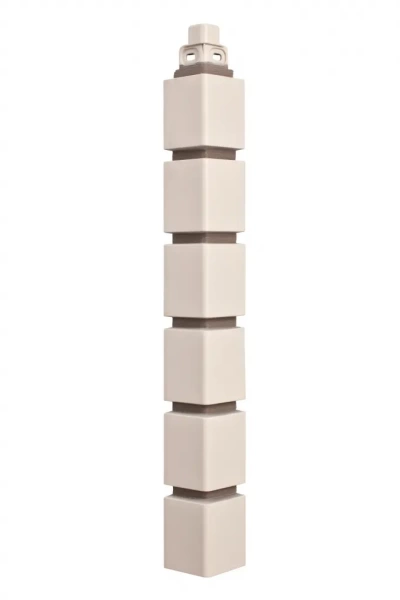 Наружный угол Кирпич Клинкерный, цвет Белый, 460 x 50 x 21 мм