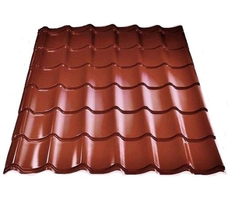 Металлочерепица GRAND LINE Classic 0,45 мм PE RAL 3011