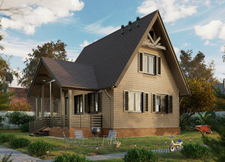 Гибкая черепица Premium, Генуя, Зрелый каштан Гибкая черепица Premium, Генуя, Зрелый каштан