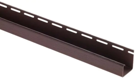 Планка "j - trim" коричневая Т-15 - 3,00м "bh"
