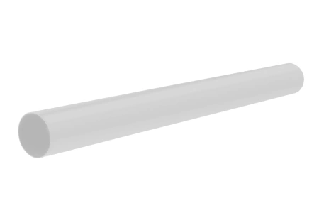 Труба водосточная, ПВХ, серия Стандарт, цвет Белый, 3000 мм