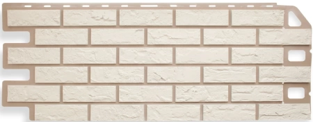 Фасадная панель Кирпич, цвет Белый Фасадная панель Кирпич, цвет Белый