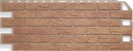 Фасадная панель Кирпич, цвет Бежевый