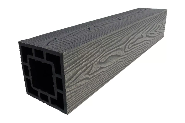 Опорный столб 125x125мм, графит, 3 м