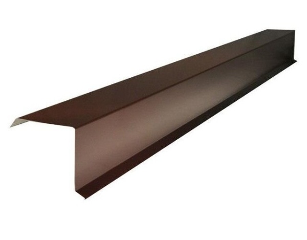 Планка торцевая Grand Line 95х120х2000х0,5 мм Quarzit 35-foil RAL 8017