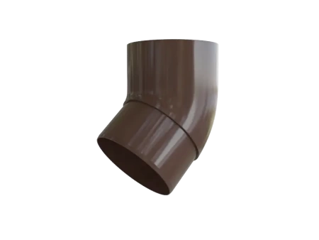 Колено трубы 45°, ПВХ, серия Элит, цвет Коричневый