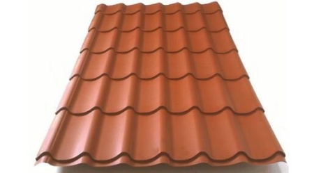 Металлочерепица Grand Line Классик 1180х0,5 мм Velur20 RAL 8004