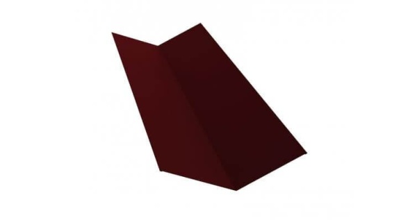 Планка ендовы верхней GRAND LINE 145х145х2000 мм 0,5 мм Satin с пленкой RAL 3005