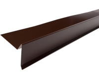 Планка торцевая Шинглас Polyester коричневая RAL8017 (2000x100 мм)