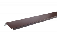 Планка примыкания Шинглас Polyester коричневая RAL8017 (2000x70 мм)